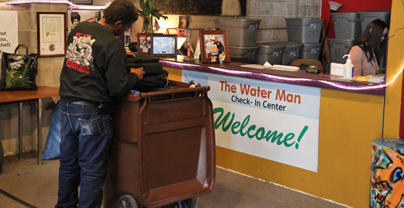 <span>Storage Check-In for Homeless – Donate Now </span><br>Homeless San Diegans living on the streets of downtown San Diego will continue to have a place to store their belongings while they look for work or use public transportation to connect with social services.03.05.12