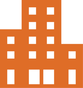 Orange Building Icon