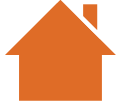 Orange House Icon